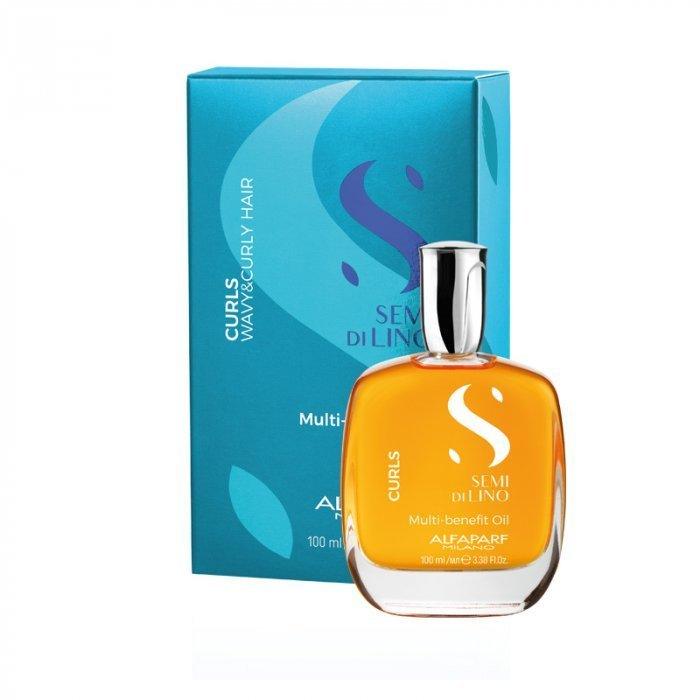 Alfaparf Milano Semi Di Lino Curl Multi-benefit Oil 3.38 oz | The