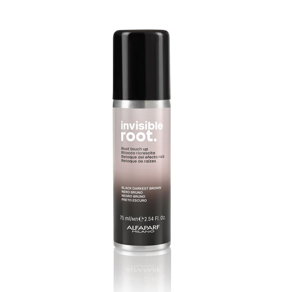 Alfaparf Milano invisible root. Root touch up spray Black Darkest