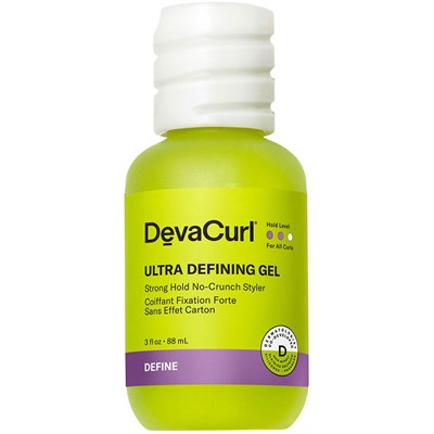 Gel ultra definidor Devacurl de fijación fuerte y sin crujidos