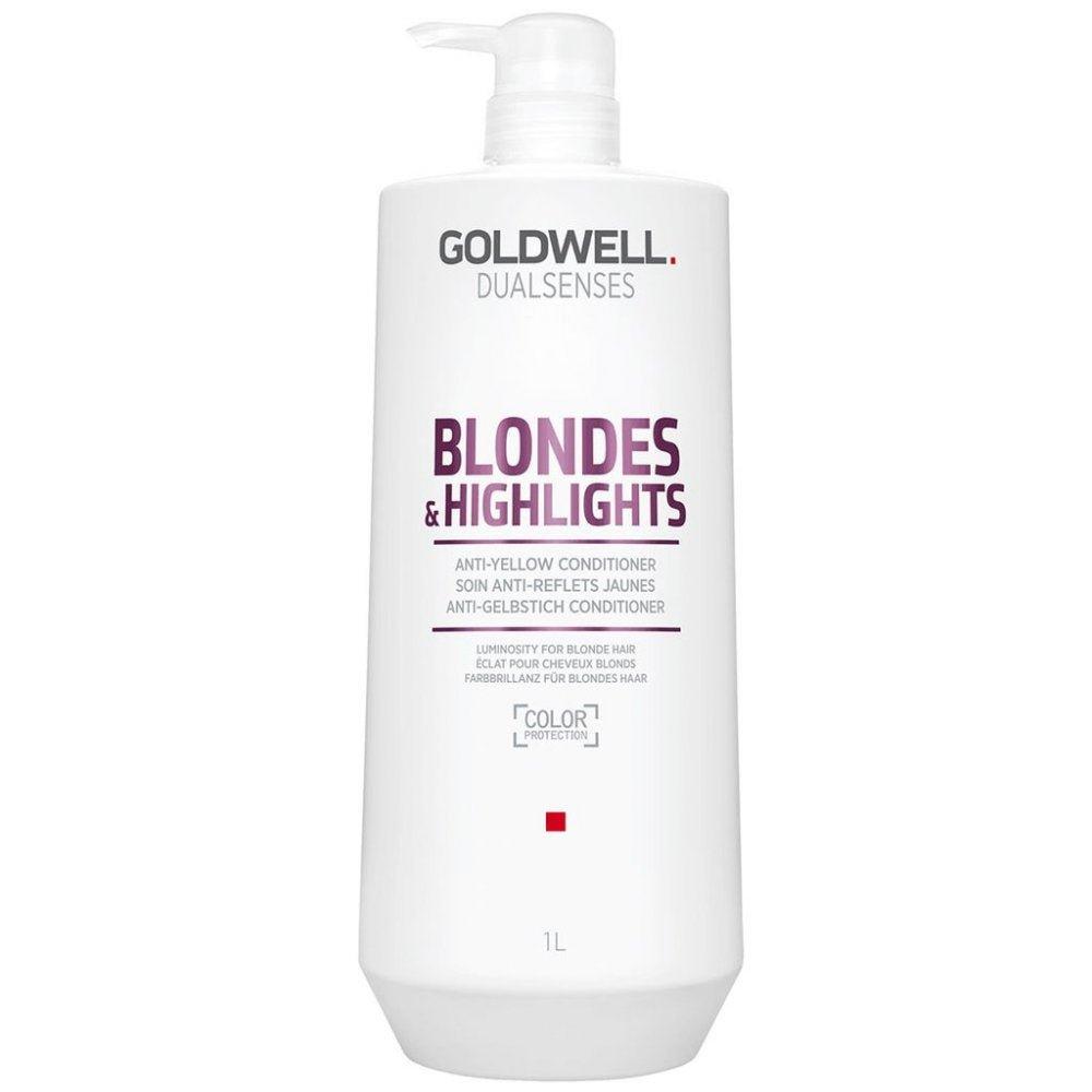 Goldwell DualSenses Blonde & Highlights Anti-Yellow Conditioner 10.1 oz, view 2