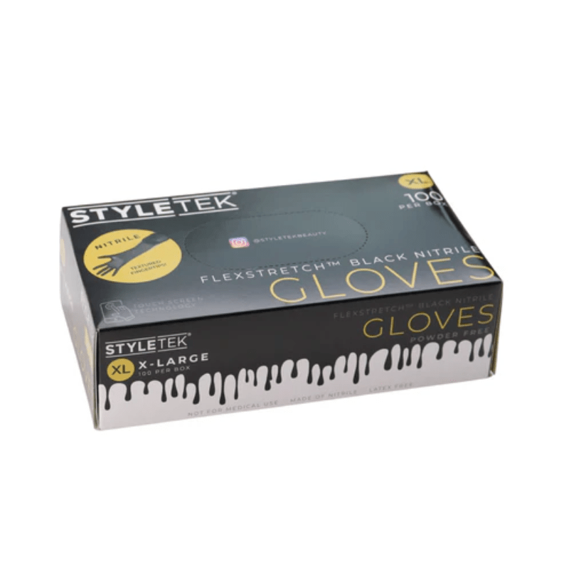 Styletek Black Nitrile Gloves 100pk, view 4