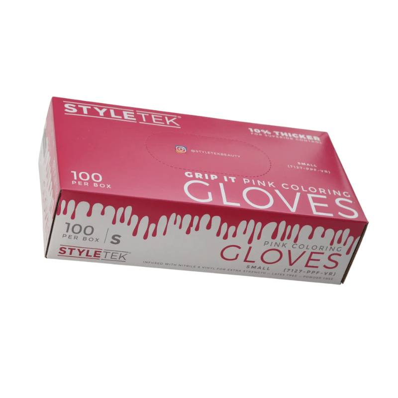Styletek Pink Powder Free Gloves 100pk, view 3